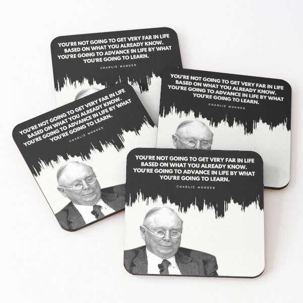 Item preview, Charlie Munger Quote Portrait designed and sold by SuccessInsanity.
