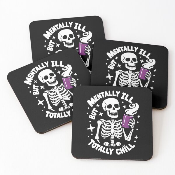 Item preview, Mentally ill But Totally Chill designed and sold by VaskarPaul.