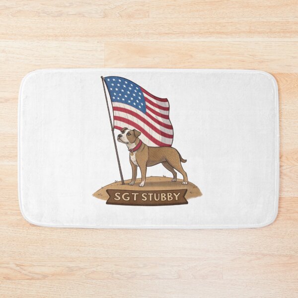 Item preview, Sgt. Stubby American Flag | Patriotic Dog designed and sold by Colorful-Garden.