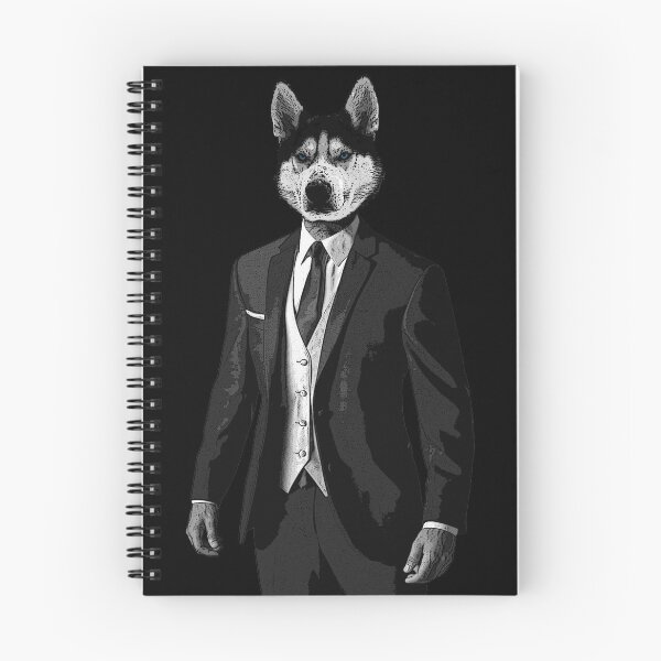 Item preview, Husky with Suit Man with Dog Head - Husky Man designed and sold by MyREDBlack.