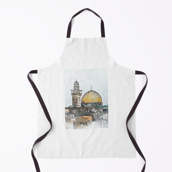 Item preview, View of Dome of Rock and the Pillar of Masjid al Aqsa in Jerusalem, Palestine designed and sold by Pink Pastel Studio.