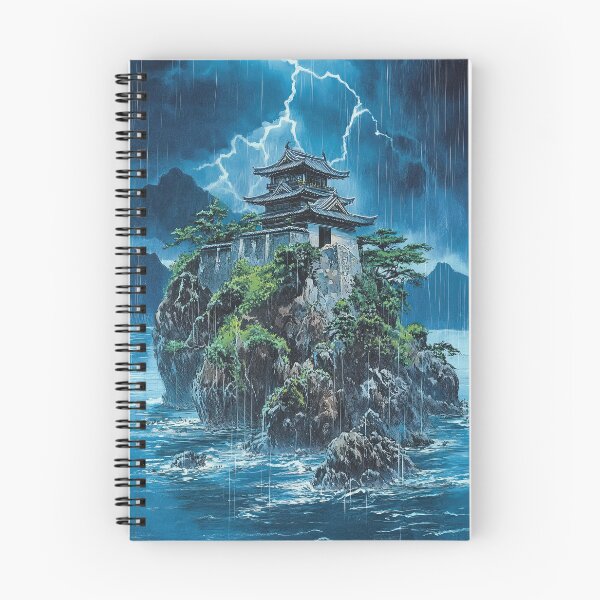 Item preview, A japanese Castle on small rocky island  designed and sold by obstinator.