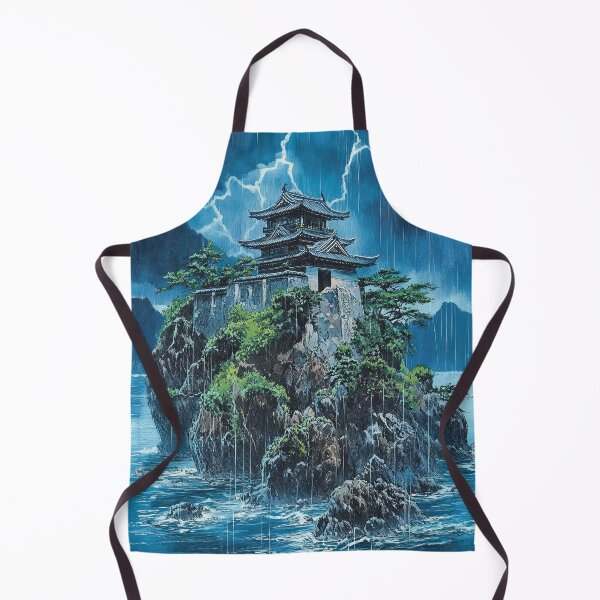 Item preview, A japanese Castle on small rocky island designed and sold by obstinator.