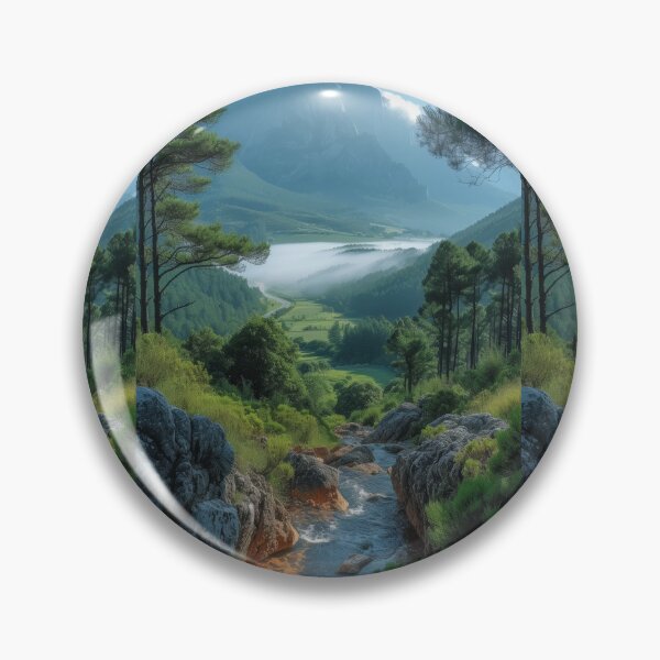 Item preview, Mountain Peaks and Forested Valleys Art designed and sold by Piotrek0001.