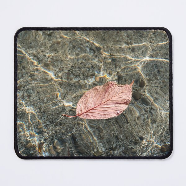 Item preview, Autumnal Bijou - Pale Pink Leaf Underpart with Water Droplets designed and sold by Georgia Mizuleva.