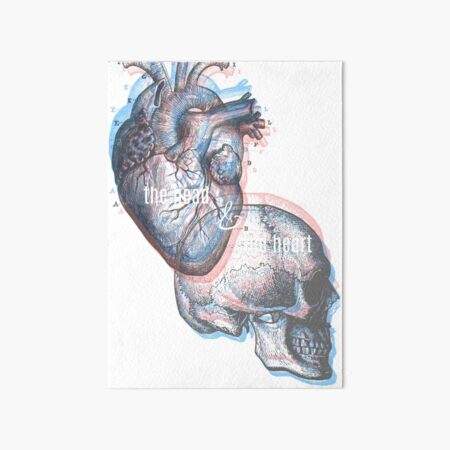 the head and the heart Art Board Print