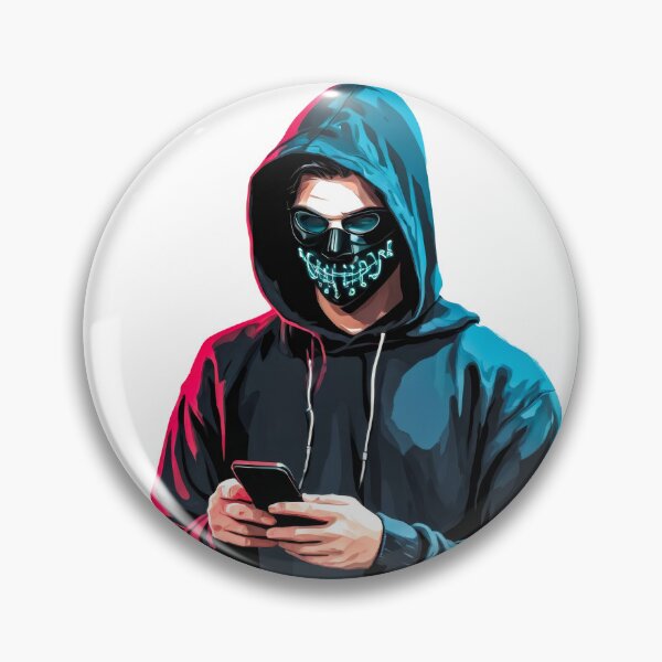 Artikelvorschau, Mann im Kapuzenpullover mit futuristischer Maske entworfen und verkauft von paiteen09.
