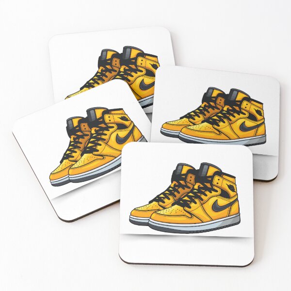 Item preview, "Bold Yellow High-Top Sneakers Illustration – Modern Streetwear Vibes" designed and sold by PRIME4YOU.