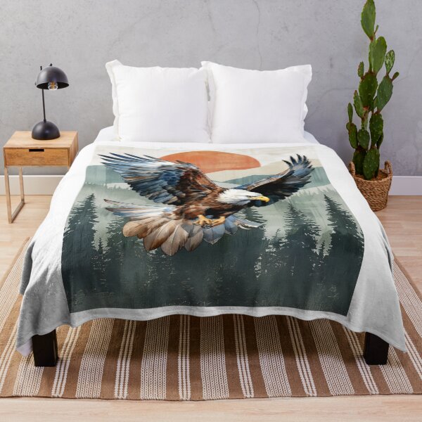 Item preview, Bald Eagle with Sunset and wilderness background designed and sold by AmericaFreedom.
