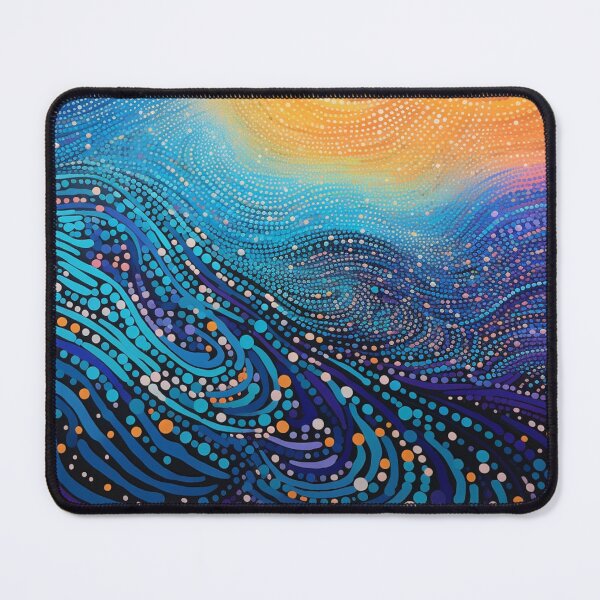 Item preview, Aboriginal Inspired Dot Art - With The Waves And Solar designed and sold by GrinGalore.