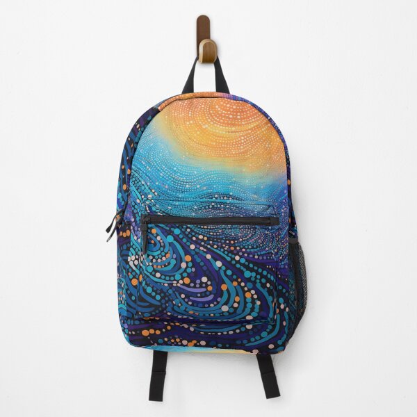 Item preview, Aboriginal Inspired Dot Art - With The Waves And Solar designed and sold by GrinGalore.