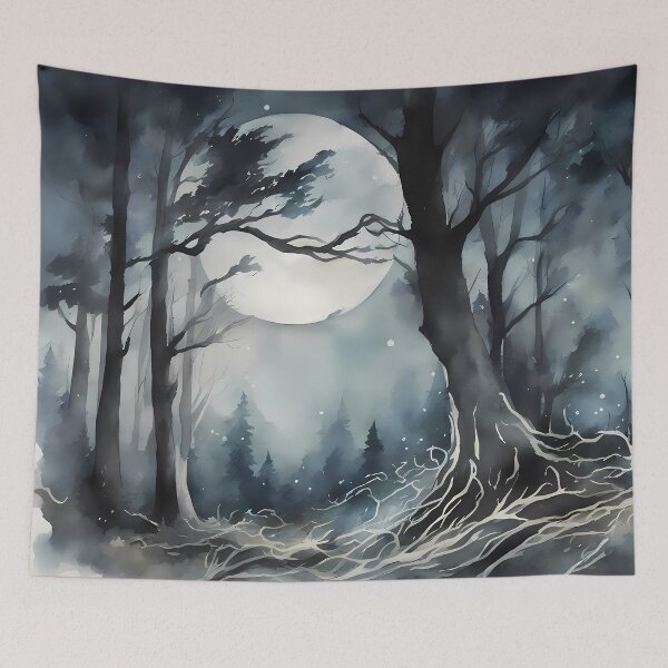 Item preview, Fullmoon in Dark Forest Night designed and sold by CalmnessbyChoice.
