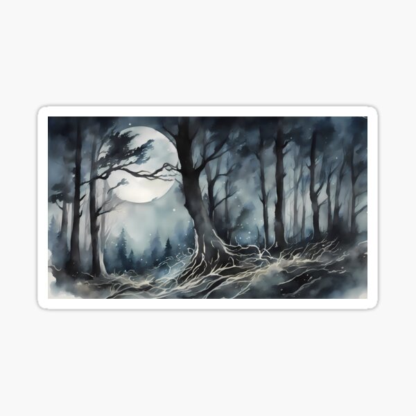 Item preview, Fullmoon in Dark Forest Night designed and sold by BookCovered.