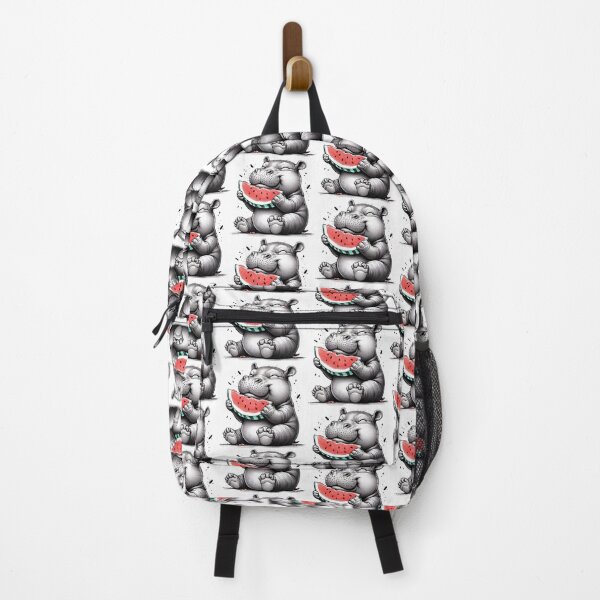 Item preview, Hippopotamus Love Watermelon designed and sold by ipan.