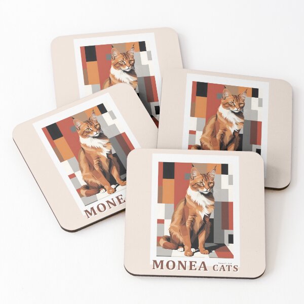 Item preview, Orange Abessinian Cat - Abstract MONEA Poster designed and sold by Museum Of Non-Existing Art.