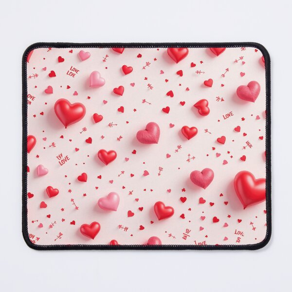 Item preview, A playful 3D pattern featuring heart confetti, Cupid arrows, and love letters, celebrating romance and fun, perfect for couples-themed invitations and party decor. designed and sold by AlwaysHome.