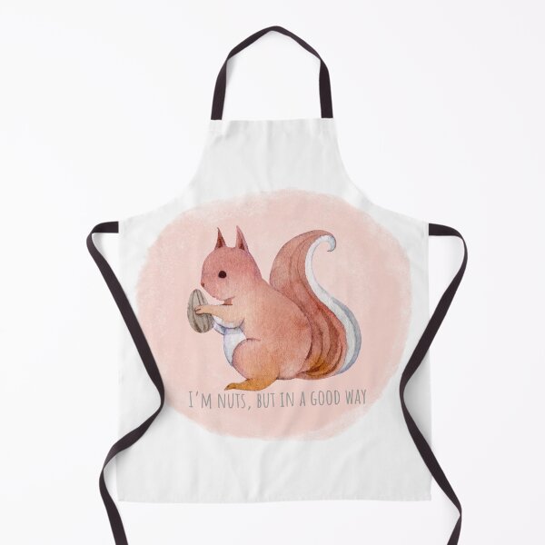 Item preview, I’m nuts, but in a good way funny squirrel designed and sold by Ink & Fabric.