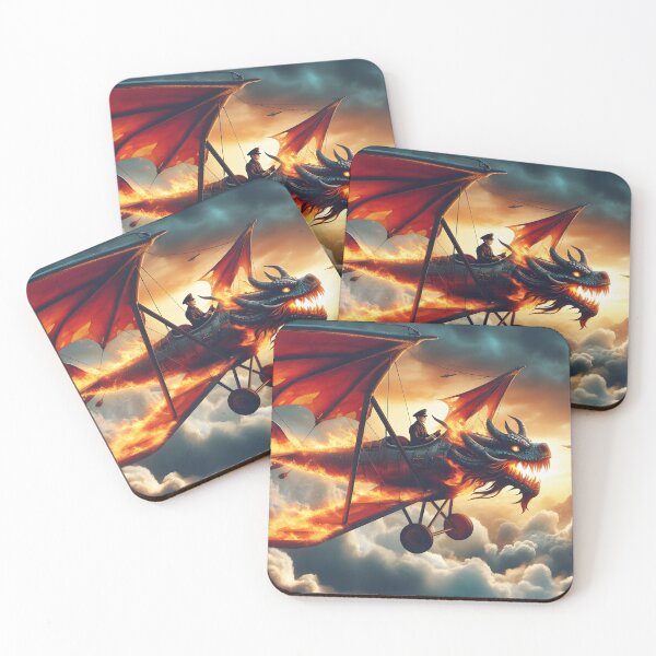 Item preview, Fire Dragon Shaped Airplane No.2 designed and sold by DreamagineArtDesign.