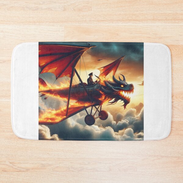 Item preview, Fire Dragon Shaped Airplane No.2 designed and sold by DreamagineArtDesign.