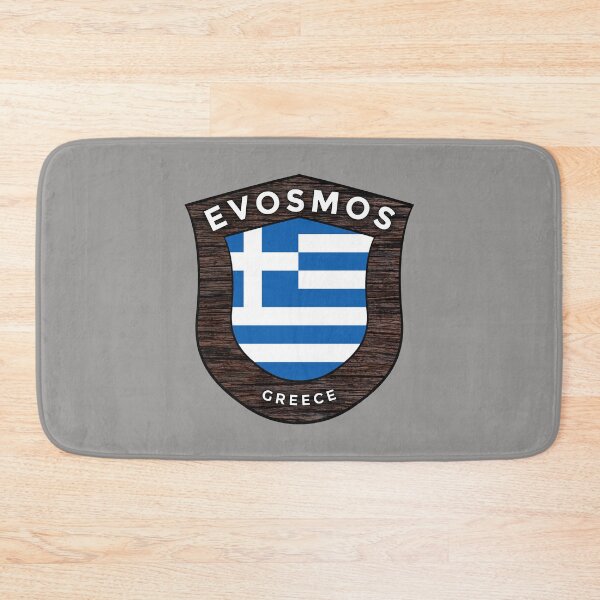Item preview, Evosmos Greece Emblem Flag designed and sold by World Designs.