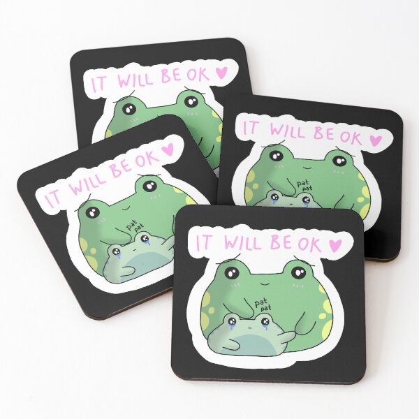 Item preview, "It will be ok" frogs designed and sold by random-mica-art.