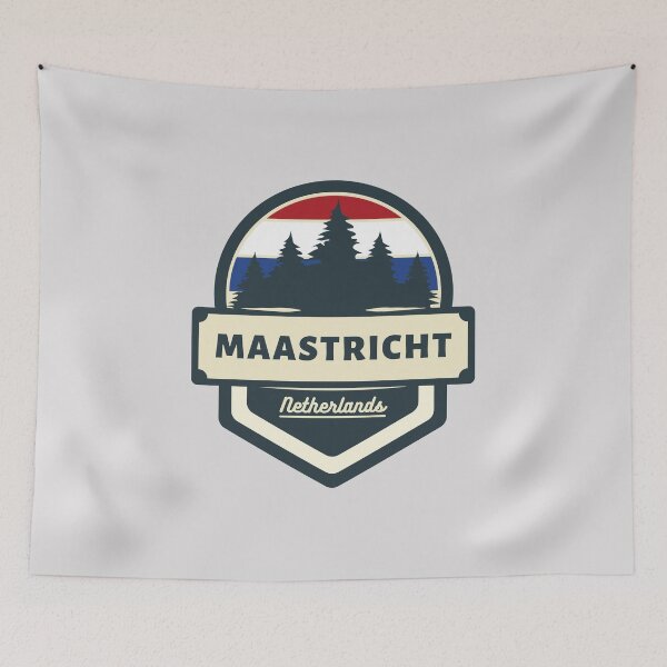 Item preview, Maastricht Netherlands Retro Vintage Badge designed and sold by World Designs.