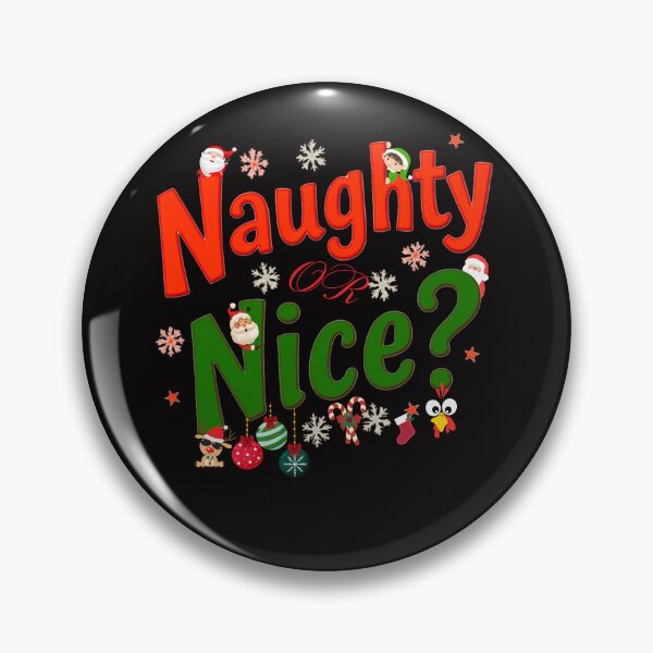 Item preview, Naughty or Nice? - Fun Christmas Holiday Shirt for Festive Spirit designed and sold by DigitalArtByNow.