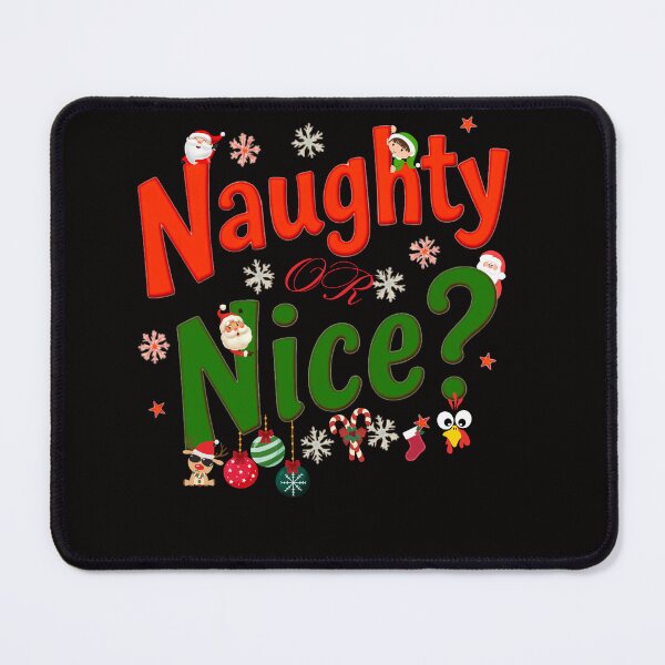 Item preview, Naughty or Nice? - Fun Christmas Holiday Shirt for Festive Spirit designed and sold by DigitalArtByNow.