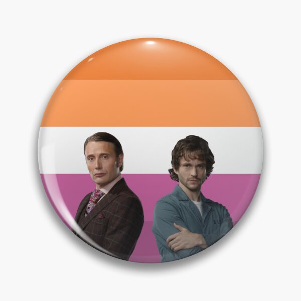 Item preview, Hannigram lesbian pride flag , Hannibal x Will Graham lgbtq+ pride  designed and sold by Evsartdiary.