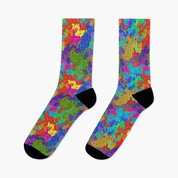 Item preview, Rainbow Graffiti Noodle Doodle Playful Pattern designed and sold by JashJhaveri.