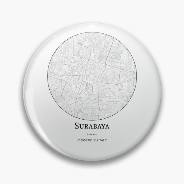 Item preview, Topography of Surabaya designed and sold by JohnnysHeath.