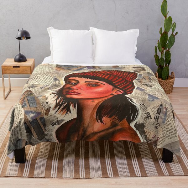 Item preview, The Scarlet Siren - Watercolour illustration designed and sold by Blissful Brushes.