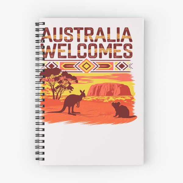 Item preview, Australia Walcomes Flag Map tasmania  melbourne  sydney  perth  designed and sold by AnimalsDH305.