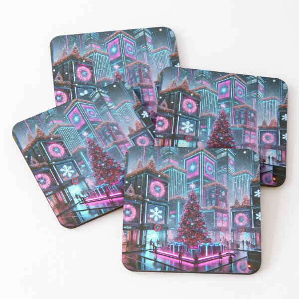 Item preview, Cyberpunk Christmas in purple tones designed and sold by Osintown.