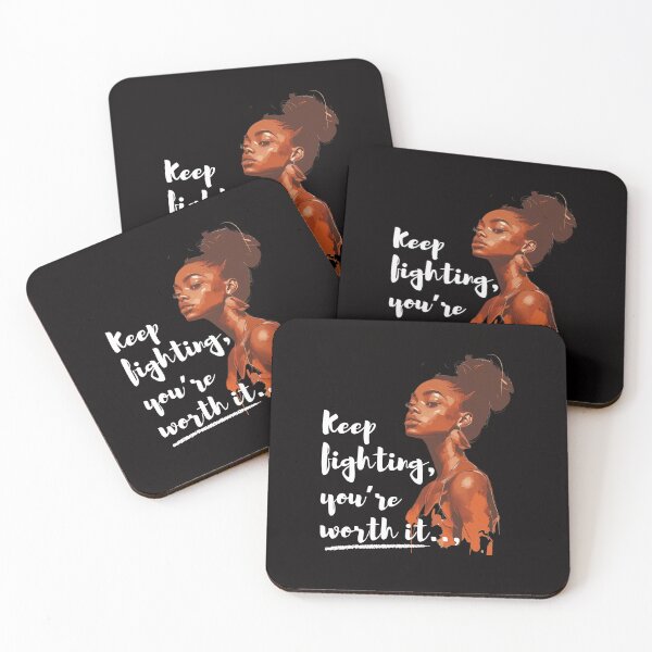 Item preview, Keep Fighting, You're Worth It - Inspirational Empowerment T-Shirt designed and sold by DigitalArtByNow.