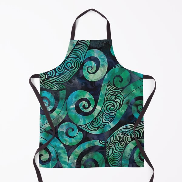 Item preview, New Zealand Māori Paua Pattern Koru Design 17 designed and sold by GrinGalore.