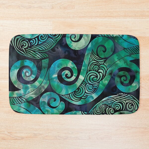 Item preview, New Zealand Māori Paua Pattern Koru Design 17 designed and sold by GrinGalore.