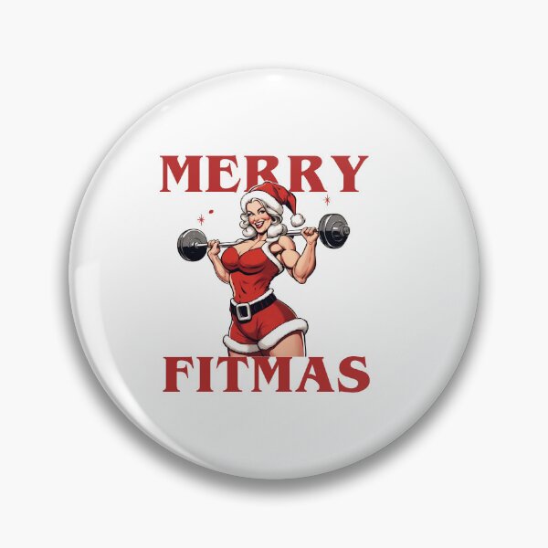 Item preview, Merry Fitmas Gym Miss Santa designed and sold by CyberArtistOne.