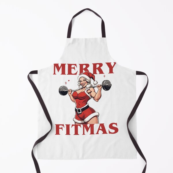 Item preview, Merry Fitmas Gym Miss Santa designed and sold by CyberArtistOne.
