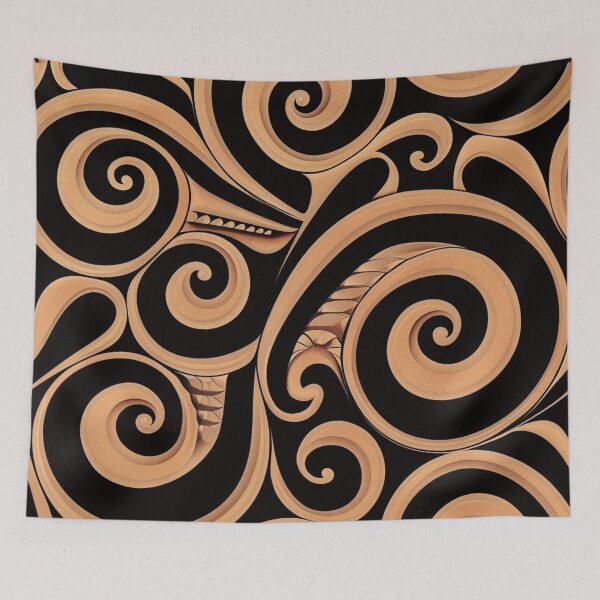 Item preview, New Zealand Māori Paua Pattern Koru Design 18 designed and sold by GrinGalore.