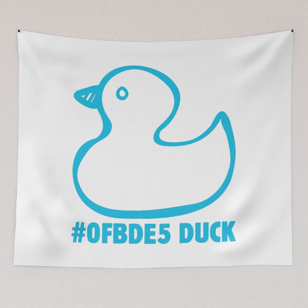 Item preview, Minimalist #0fBDE5 Duck - Cyan Hue Vibrant Design designed and sold by CleanDecor.
