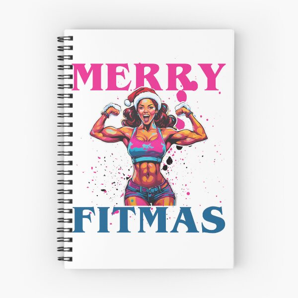 Aperçu de l'œuvre Joyeux Fitmas Gym Miss Santa créée et vendue par CyberArtistOne.
