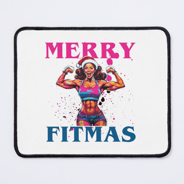 Item preview, Merry Fitmas Gym Miss Santa designed and sold by CyberArtistOne.