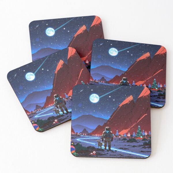 Item preview, Solitary Christmas on Mars designed and sold by Pays-des-Pixels.