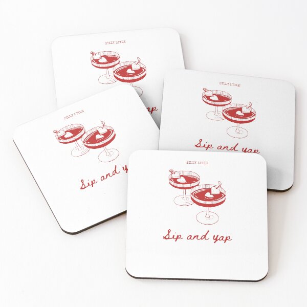 Item preview, Silly little sip and yap cocktail humour  designed and sold by SoftBlushSarah.