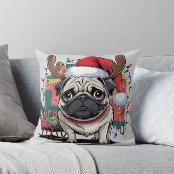 Item preview, Christmas Pug designed and sold by 123ks.