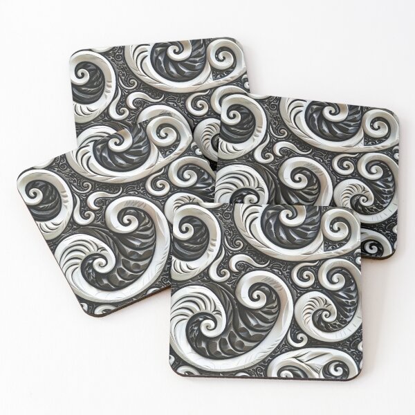 Item preview, New Zealand Māori Paua Pattern Koru Design 22 designed and sold by GrinGalore.