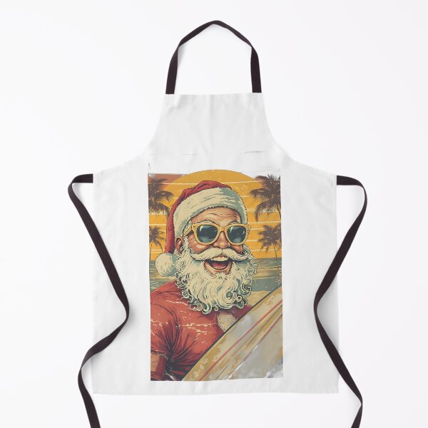 Item preview, Santa on the beach retro designed and sold by Ink & Fabric.