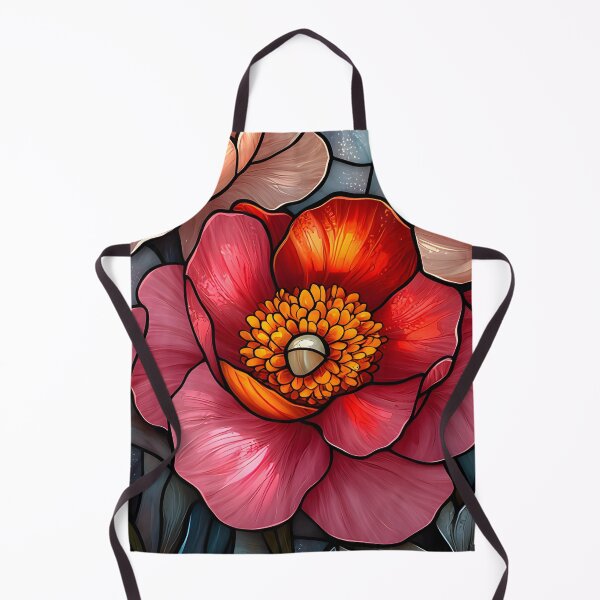 Item preview, Stained Glass of Peony & Poppy Harmony designed and sold by Cozirlax.