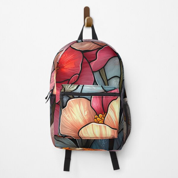 Item preview, Stained Glass of Peony & Poppy Harmony designed and sold by Cozirlax.